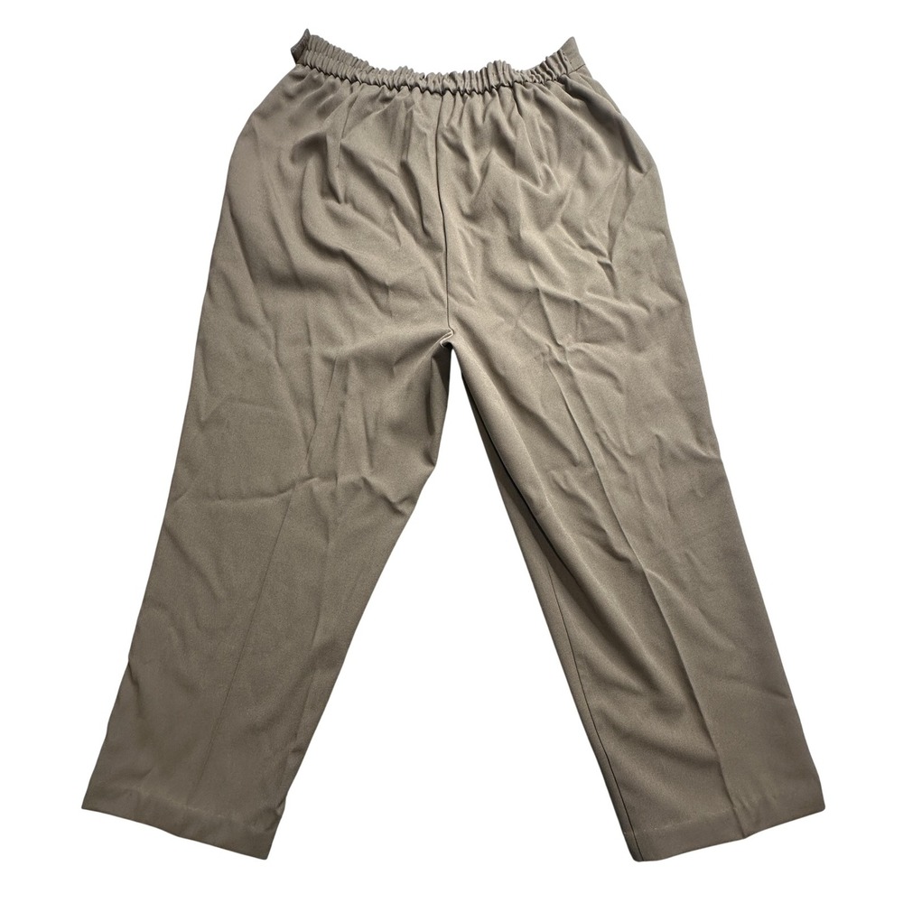 Requirements Dress Pants Womens Medium Brown Elastic Waist Made in USA‎ 585-74